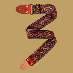 Stagg SWO-30TH-RED, tkaný nylonový popruh, červený