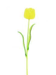 Tulipán žlutý – křišťálový, 61 cm, 12 ks