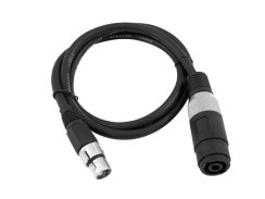 Repro kabel AC-225 Speakon samice - XLR samice, 1 m Repro kabel AC-225 Speakon samice - XLR samice, 1 m