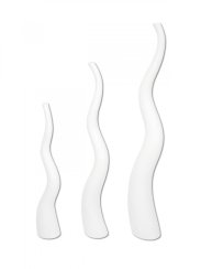 Wave designový květináč 125cm, bílý