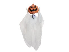 Halloween duch s hlavou dýně, 110 cm