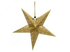 Star Lantern, papírová hvězda 75cm, zlatá