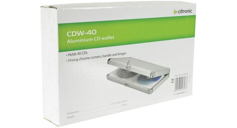 Citronic CDW-40 Hliníkové pouzdro (kufřík) na CD
