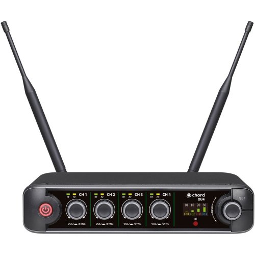 Chord XU4-H, 4-kanálový bezdrátový mikrofonní set,  823-832 / 863-865 MHz